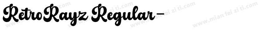RetroRayz Regular字体转换